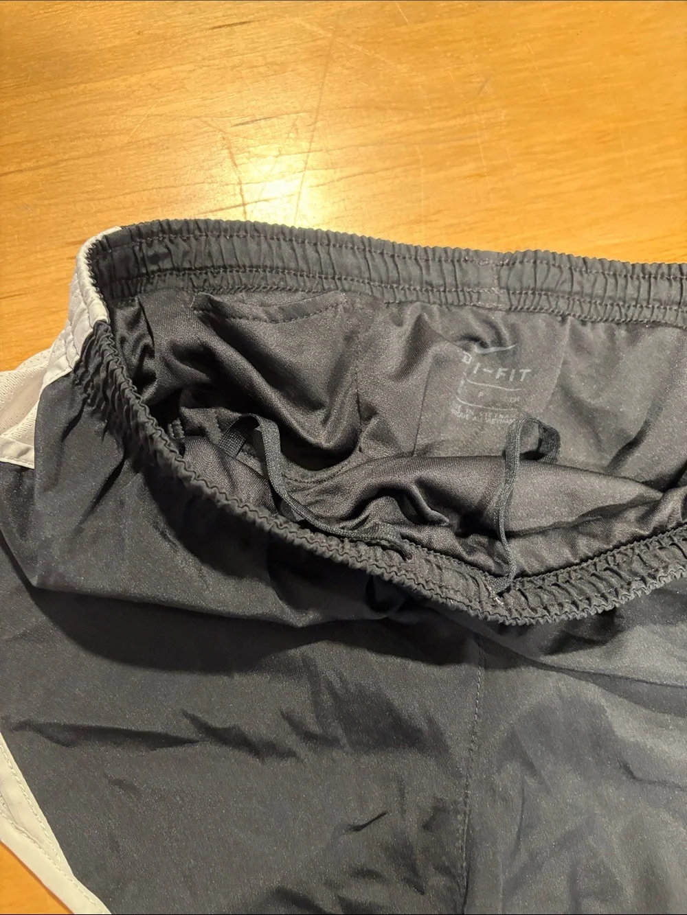 Nike ~ Girls Black and White Athletic Shorts Swoosh Running Shorts